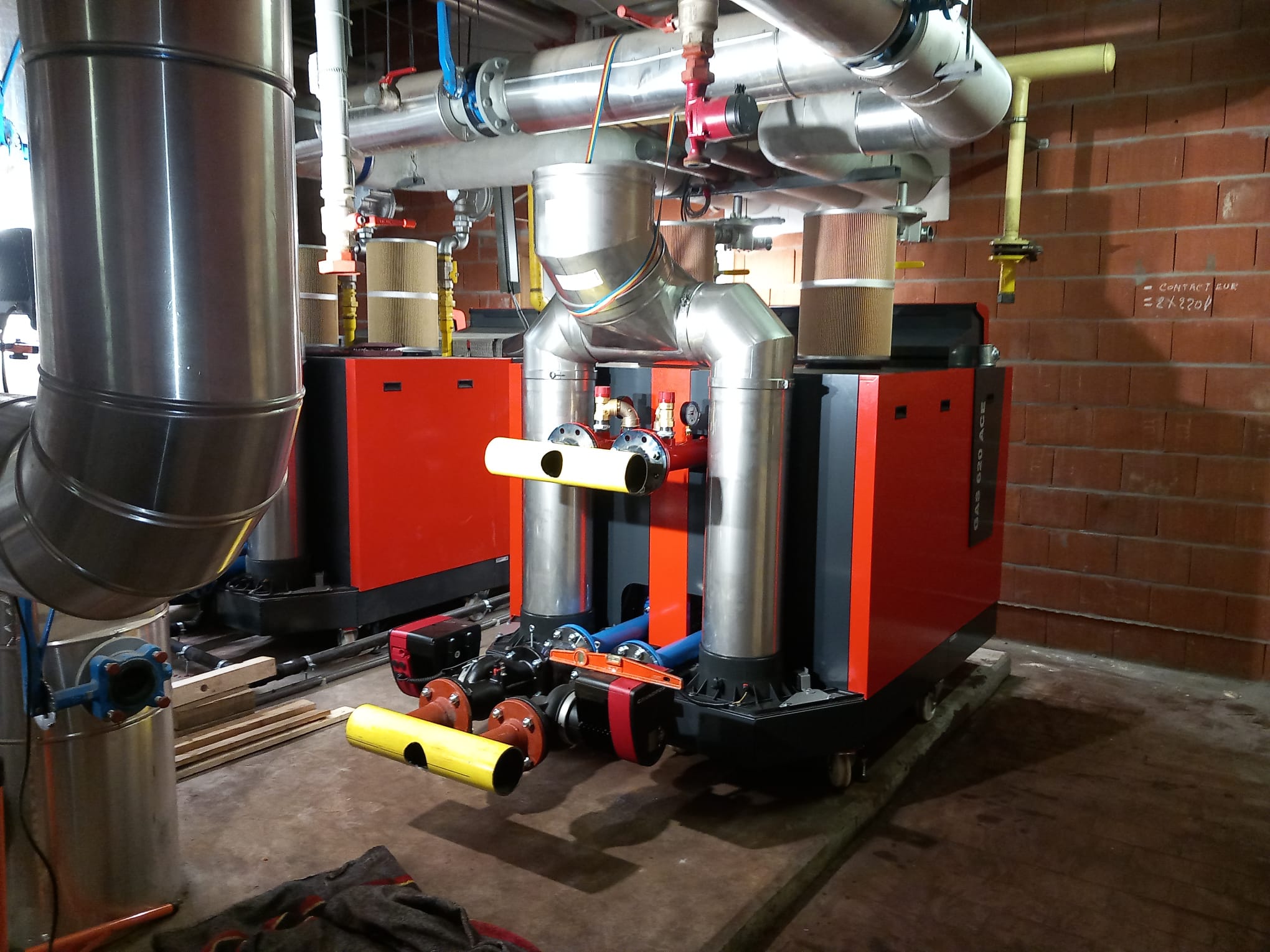 Industriële verwarmingsinstallatie